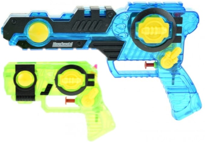 Splash - Waterpistool - 2 stuks - Rood & Blauw