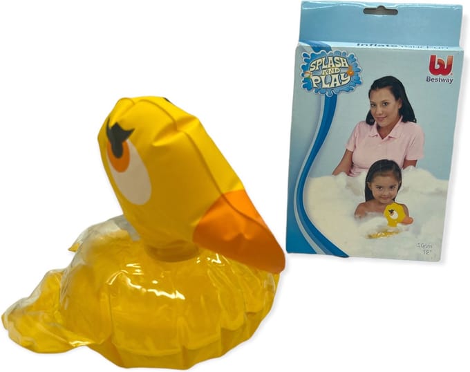Bestway Bad speeltjes Opblaasbare Mini Eend Doorzichtig 29cm