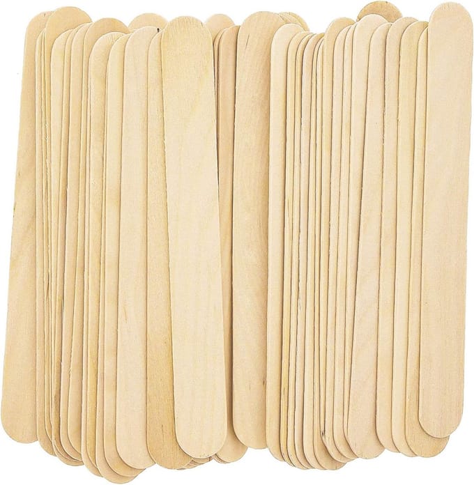 Grote Houten Spatels voor Harsen en Waxen | 200 Stuks