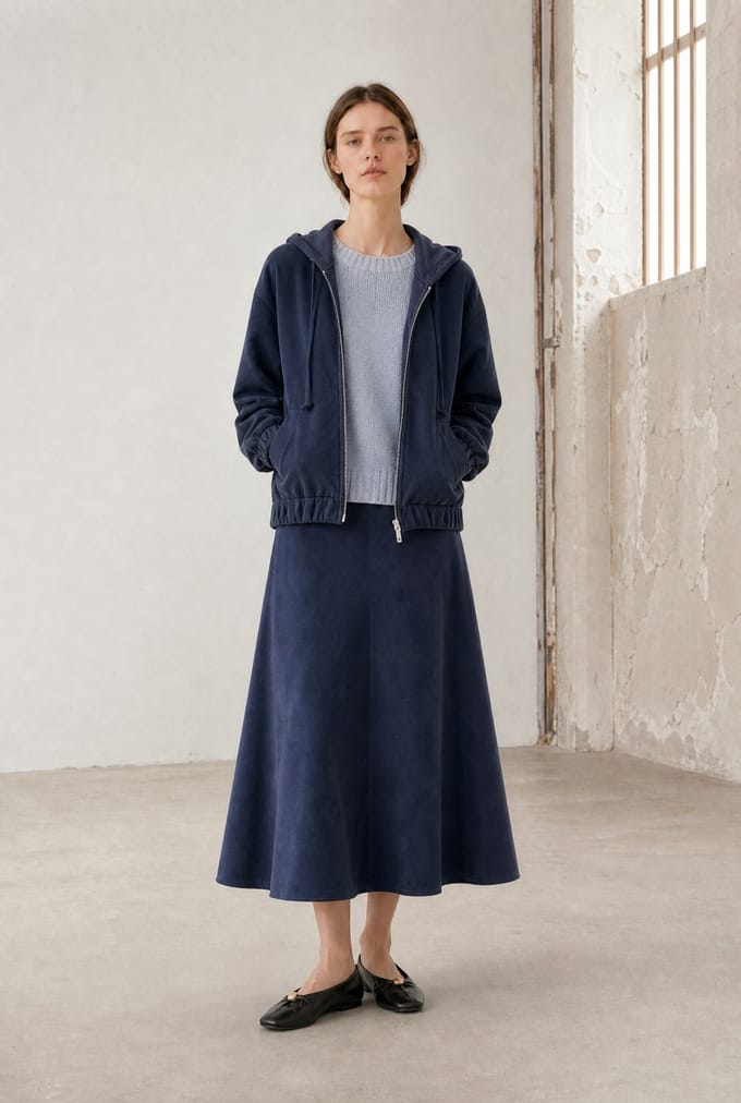 Simba A line jeans skirt | Blue - Blue / S