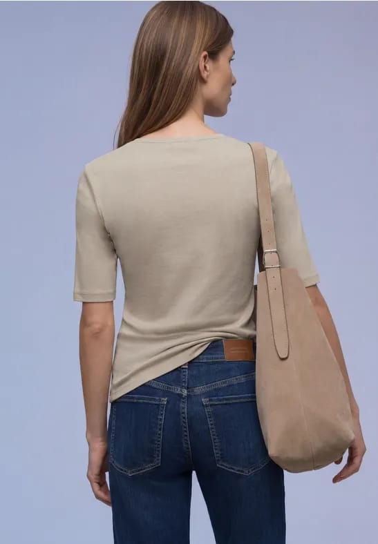 Shirt met knoopdetail