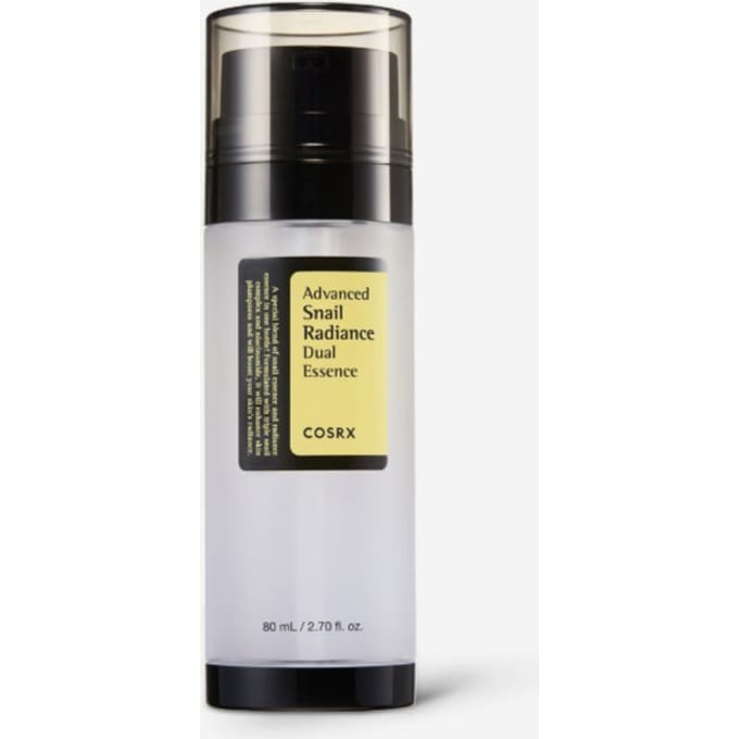 COSRX Advanced Snail Radiance Dual Essence 80ml – Koreaanse Verhelderende & Hydraterende Slakkenessence voor Stralende Huid black