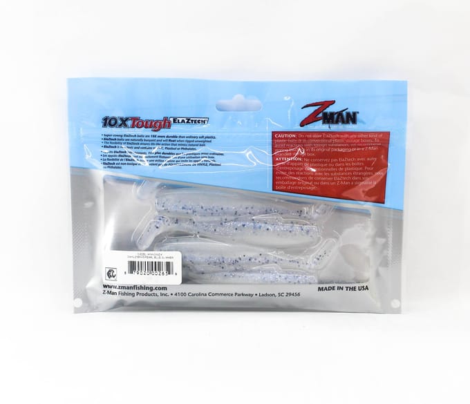 Zman zacht kunstaas Diezel MinnowZ 4 Inch 5/Pack Pearl Blue Glimmer (2659)