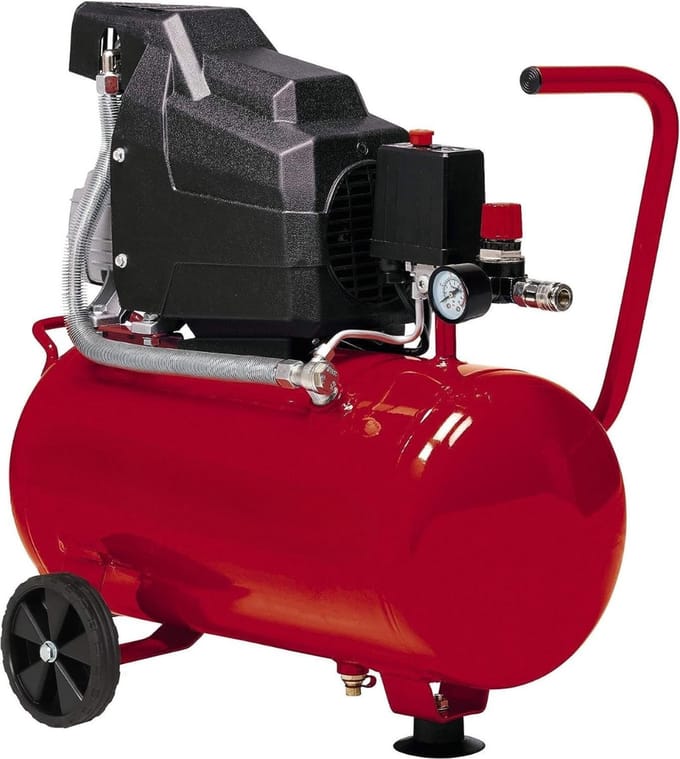 White-Label® Stille Compressor - Airpress - Luchtcompressor - Rood
