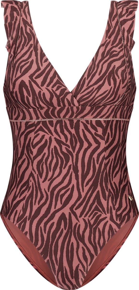 Beachlife Zebra Dames Badpak - Maat 36 (Cupmaat B)