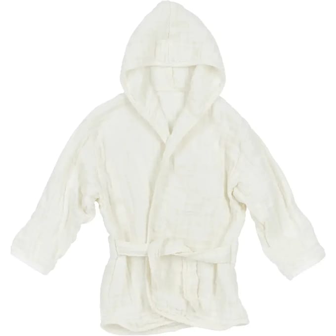 Meyco Baby Uni badjas - pre-washed hydrofiel - offwhite - 86/92
