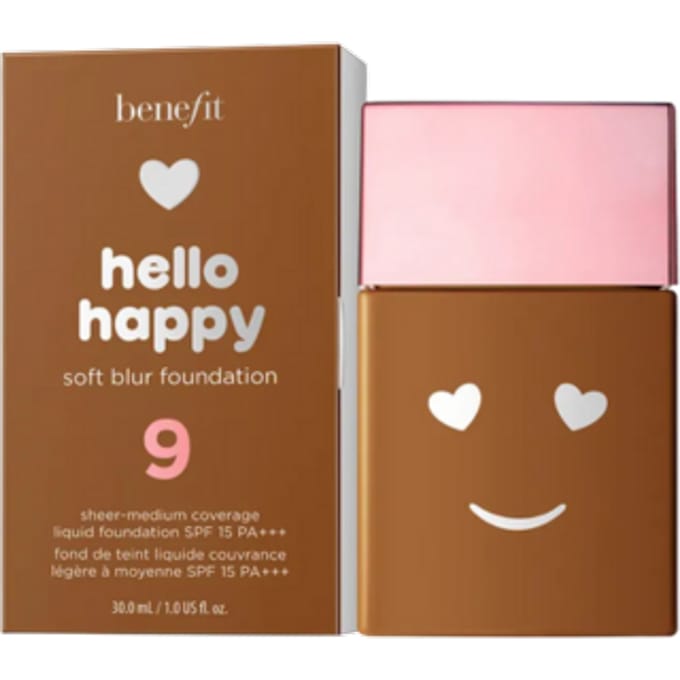 Benefit Hello Happy Soft Blur Foundation 9 Deep Neutral 30 ml