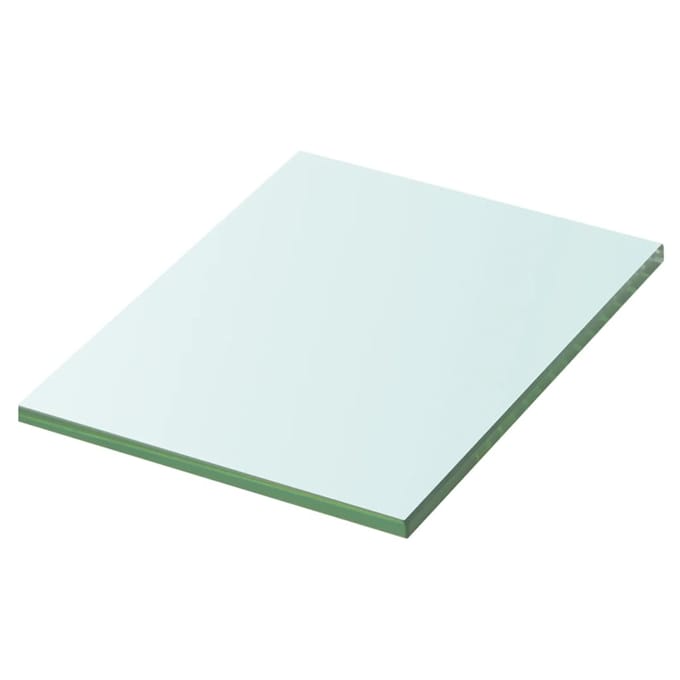 vidaXL - Wandschap - transparant - 20x15 - cm - glas