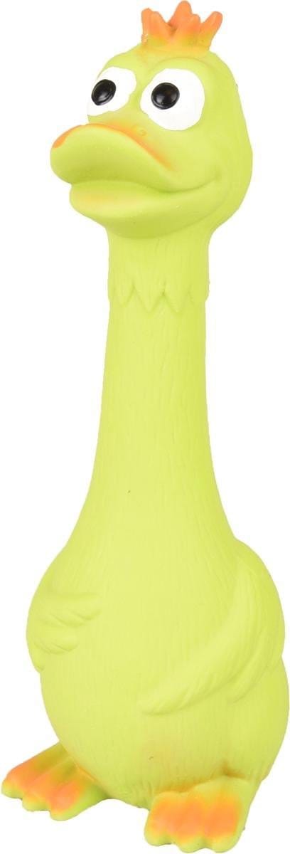 Flamingo Hondenspeelgoed Latex Eend - Geel - 8 x 6.5 x 21 cm