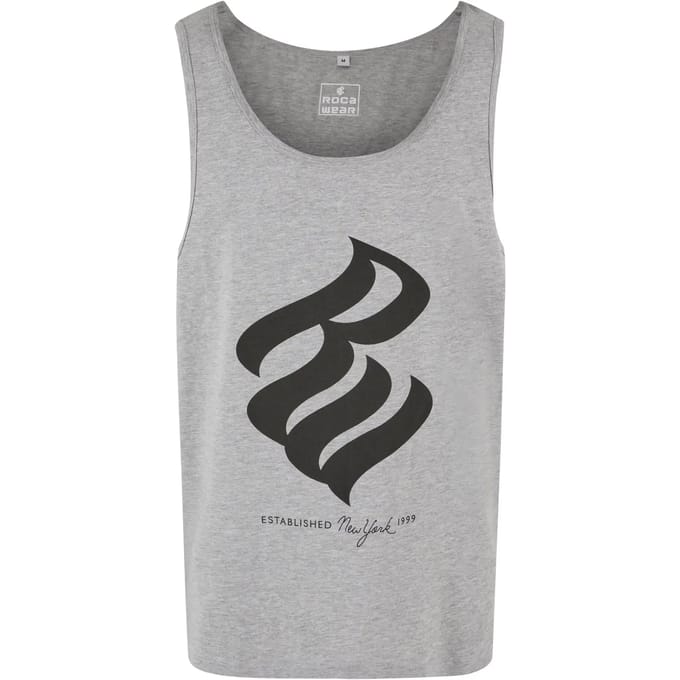 Rocawear - Basic heather Tanktop - S - Grijs