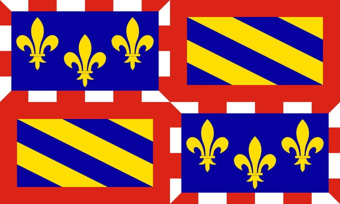 Vlag Bourgondië 200x300cm