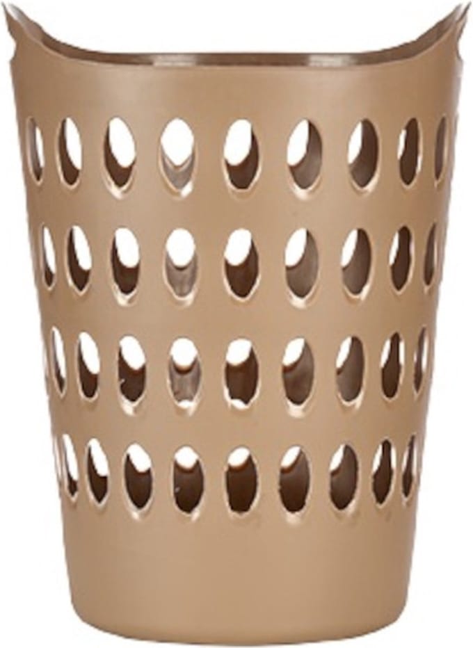 Kipit Ronde Flexibel Wasmand - 50L - Taupe - 44 x 56 cm