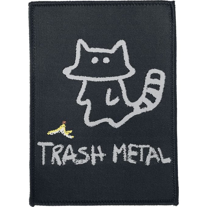 Beestachtig Trash Metal Waschbär Unisex Patch - meerkleurig - Standard