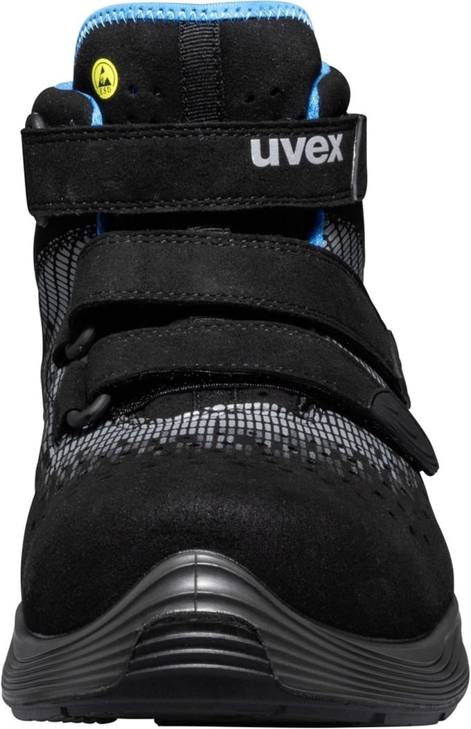 uvex 68325 gel. klett S1 PU W12 Gr:40 6832540 Hoge veiligheidsschoenen S1 Schoenmaat (EU): 40 Blauw, Zwart 1 stuk(s)