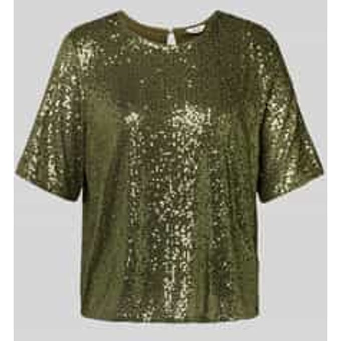 Blouseshirt met pailletten, model 'Emrilla'