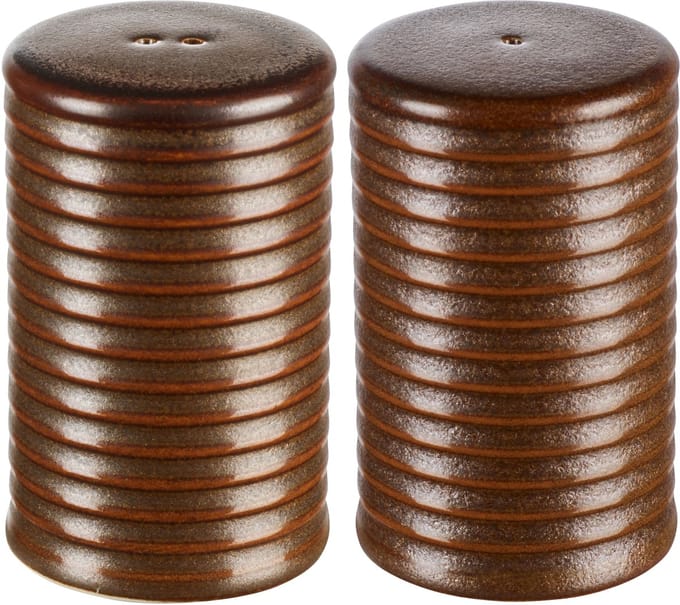ASA Selection zout- en peperstrooier set Brown, porselein, bruin, 6,5 cm, 23390238