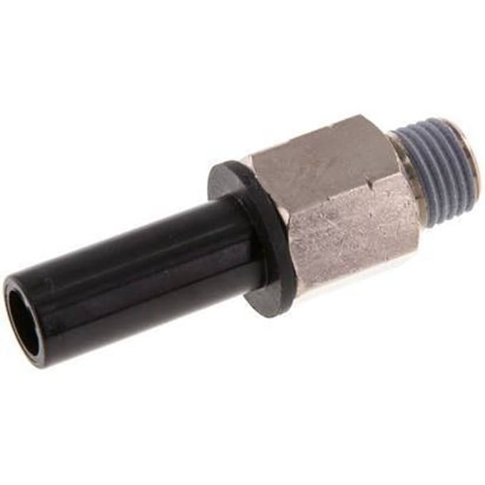 1/2'' x 1/4'' NPT insteekfitting Messing/PBT Buitendraad NBR [2 Stuks]