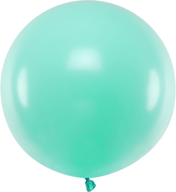 PARTYDECO - Reuze mint latex ballon 60 cm