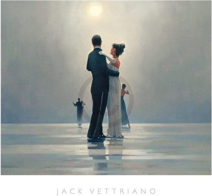 Kunstdruk Jack Vettriano - Dance me to the End of Love 72x68cm