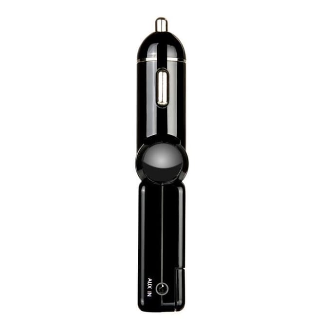 FOXNOVO Auto MP3-speler - USB-oplaadpoort - AUX-IN - Bluetooth - Zwart zwart