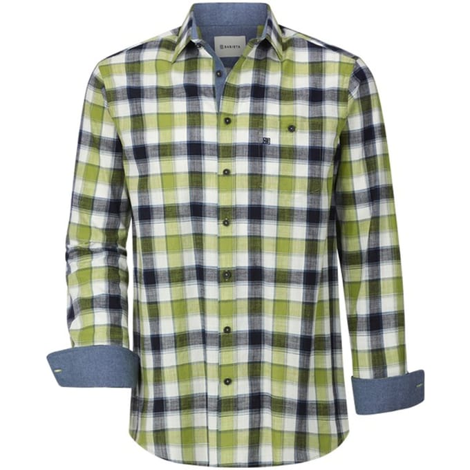 Babista herren Overhemd - 37/38 - groen - Plus Size