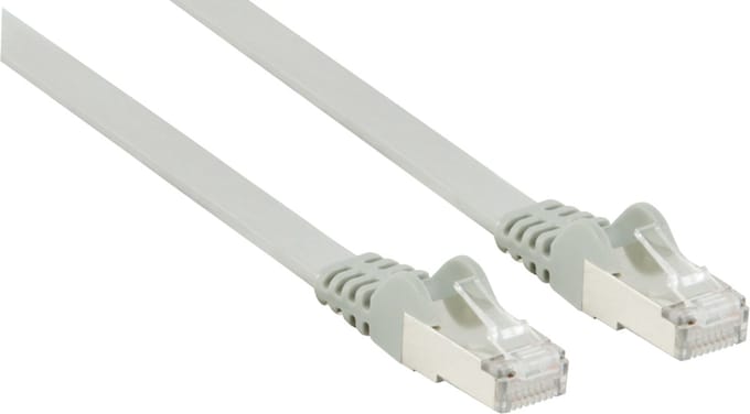 FTP CAT6 platte netwerkkabel 0,50 m grijs