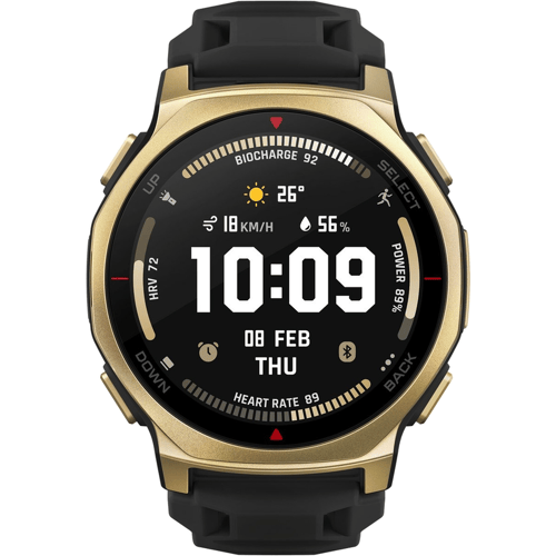 Amazfit T-rex 3 Pro 3,35 cm (1.32") AMOLED 44 mm Digitaal 466 x 466 Pixels Touchscreen Goud Wifi GPS