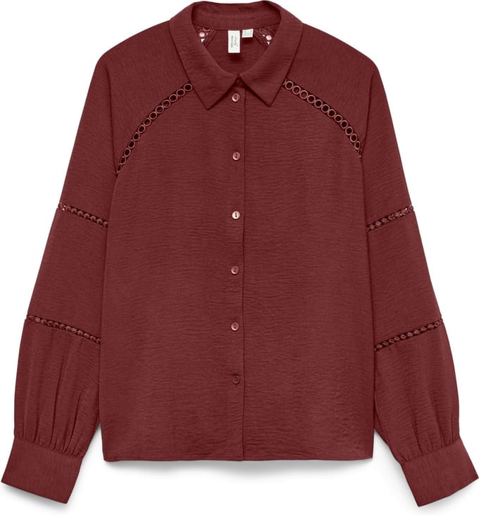 VERO MODA - VMGUSLA L/S SHIRT WVN BTQ GA - Dames - Blouses