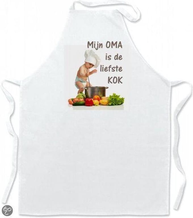 Mijncadeautje Keukenschort Mijn OMA is de liefste kok