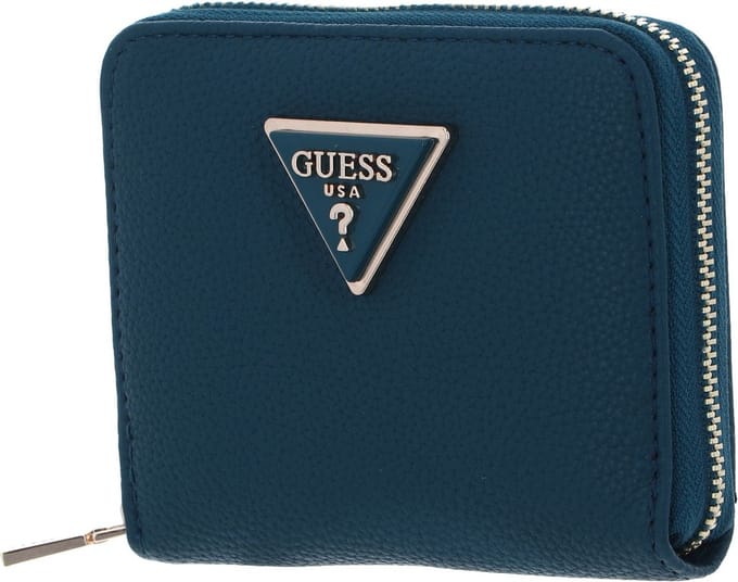 GUESS Portemonnee Meridian Small Zip Around Wallet Teal Petrol