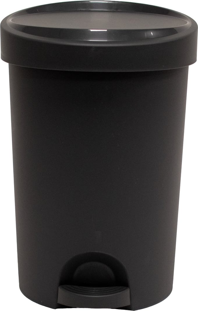 Power Tower Stepy bin pedaalemmer 15 ltr voor zak 20 ltr antraciet