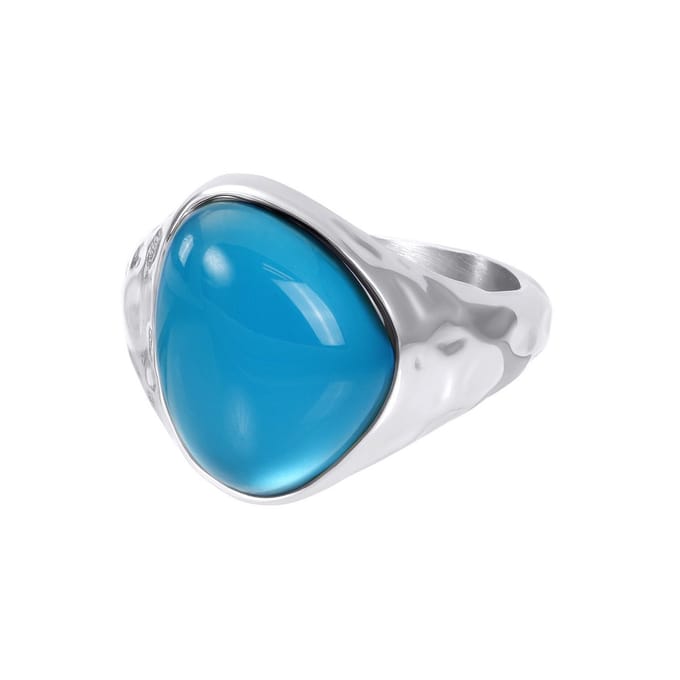 Fame-Azul-Zilverkleurig-Dames Ring