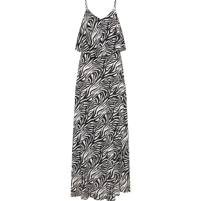 faina Maxi-jurk met zebraprint voor dames nelice