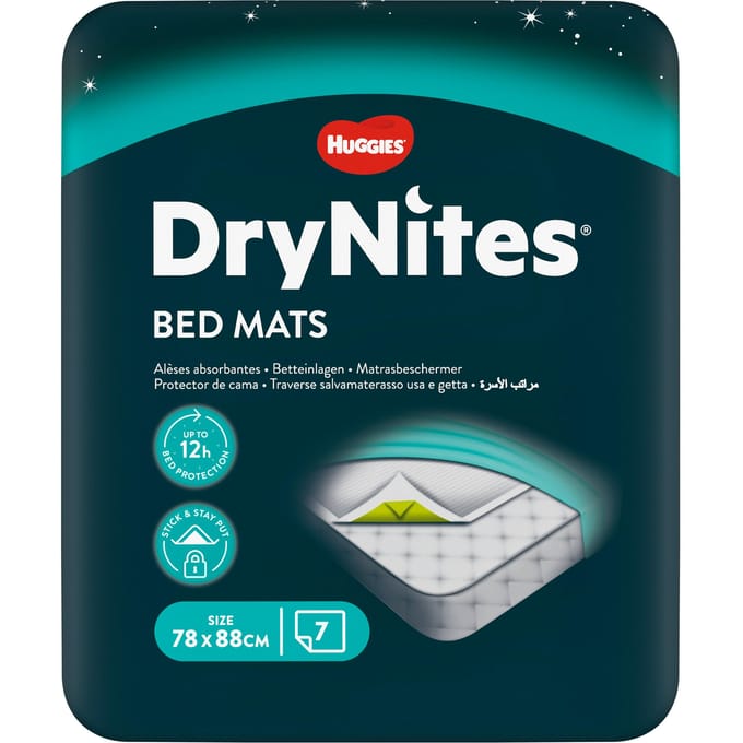 DryNites Matrasbeschermers - 7 stuks - extra absorberend - bedmats