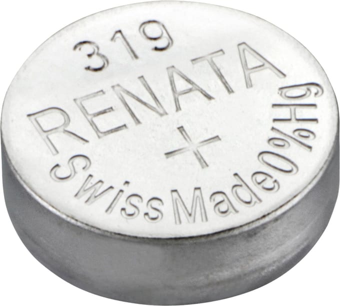 Renata 319 / SR527SW zilveroxide knoopcel horlogebatterij 2 (twee) stuks