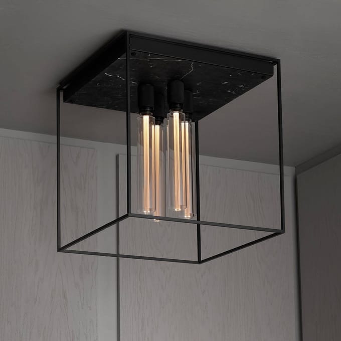 Buster + Punch Plafondlamp Kooiplafond 4.0 Marmer zwart