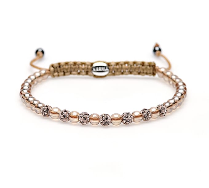Karma Armband Spiral Indian Summer Champagne Crystal