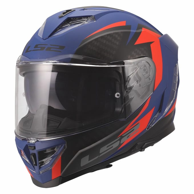 LS2 Helm Storm III Dynamo FF818 blauw rood maat 3XL