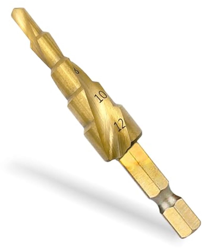 Trappenboor Ø 4-12 mm voor Metaal, Hout en Kunststof