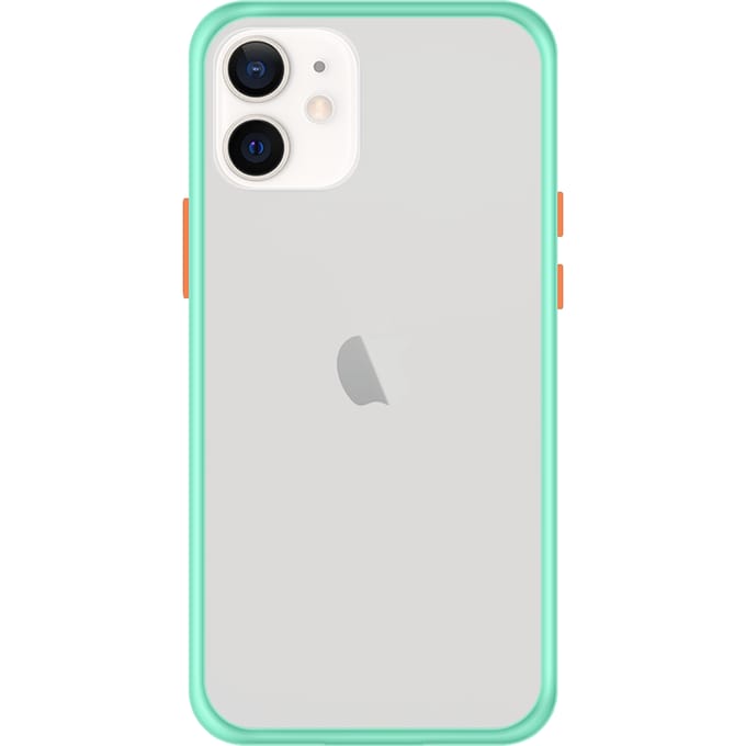 iPhone 12 Back Cover - Lichtblauw/Transparant