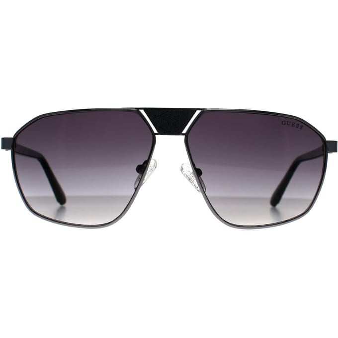 Guess Aviator Heren Glimmend Gunmetal Rook GU00086