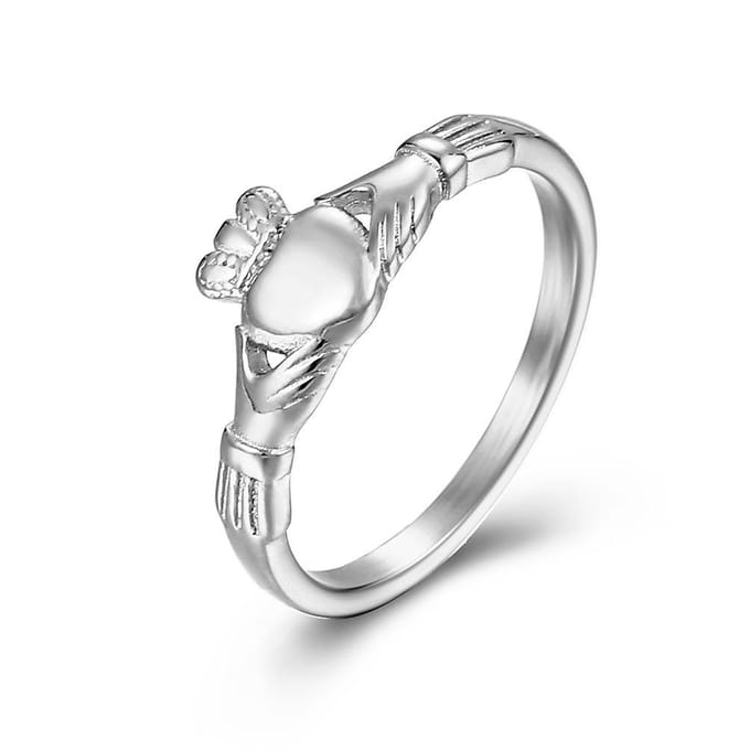 Ierse Titanium Stalen Ring Noordse Traditionele Trouwring 6#