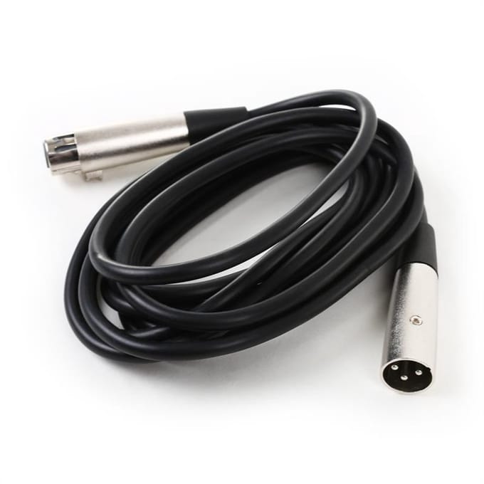XLR-kabel 3m mannelijk naar vrouwelijk met hoogwaardige aansluitingen