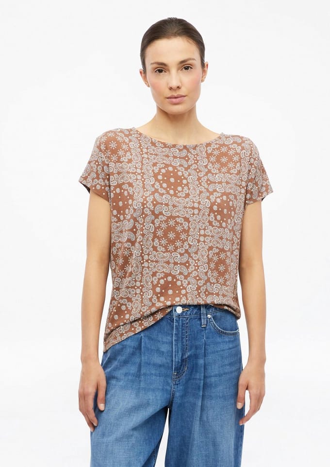 relaxed fit T-shirt van viscosemix