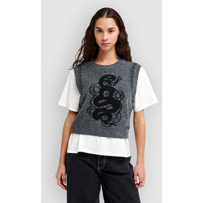 RVCA Dalas Snake Bodywarmer zwart