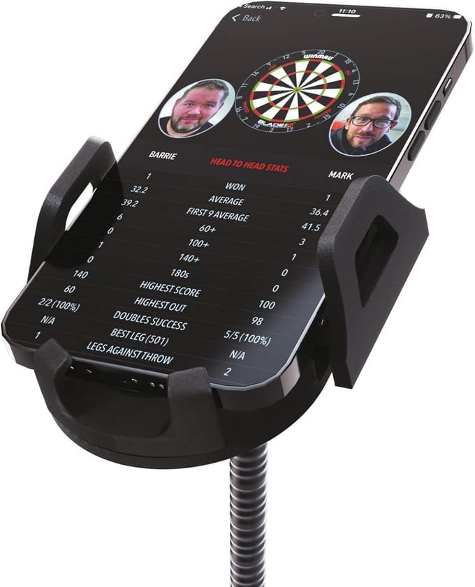 Dartbord telefoonhouder - Flexibele arm - App scoren - Verstelbare houder - N.v.t. - Rood