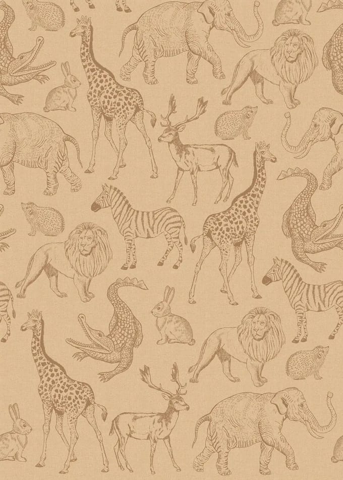 Sam & Luca - Life is a Zoo yellow-beige