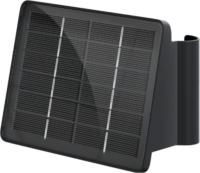 Solar LED Wandlamp voor Buiten 0,5W - Dimbaar - 50 lm - Warm tot koel wit - Zwart