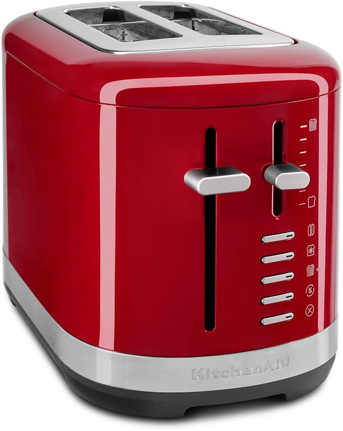 KitchenAid 5KMT2109EER - Broodrooster - Keizer Rood - 2 Sleuven - 1100 W - Inclusief kruimellade