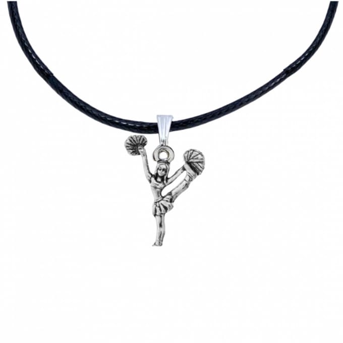 Cheerleader- Ketting- Zwart-Charme Bijoux